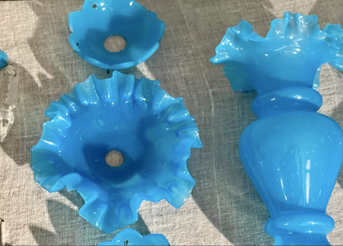 Murano Lampade: Important Lot d'Éléments Bleus – Usato da Genève venduto da ChineuseReveuse 2