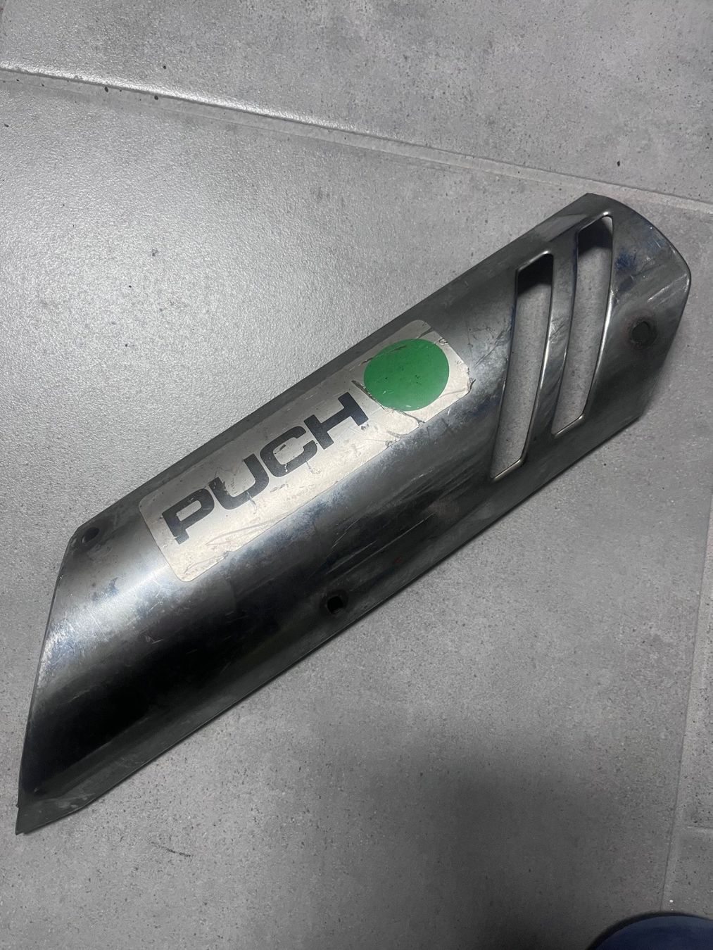 Puch Parti ricambio per ciclomotori: Puch Supermaxi Katalysator Wärmeschild Original – Usato da Tegerfelden venduto da meyci
