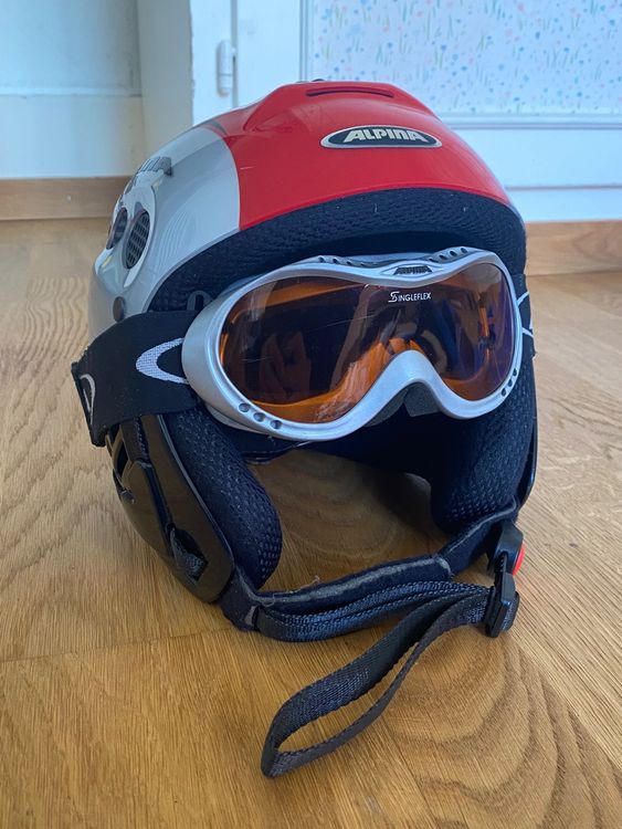 KinderSkihelm mit Brille Kaufen auf Ricardo