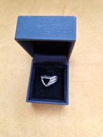 Bague unisex  Argent, Style Géométrique, comme neuve! T52