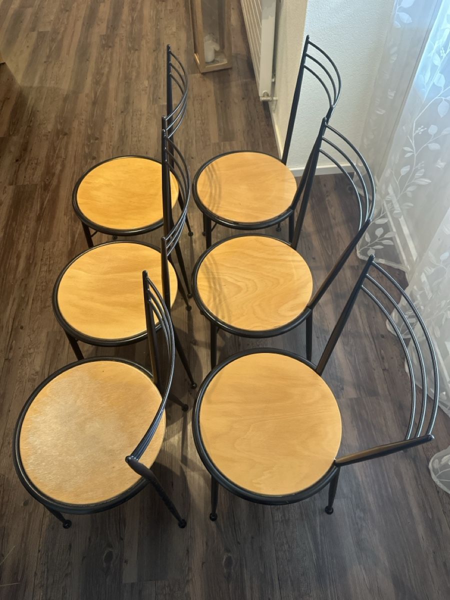 Sedie: 6 Stühle mit Holz-Sitzfläche – Usato da Safnern venduto da Pe_ei 2
