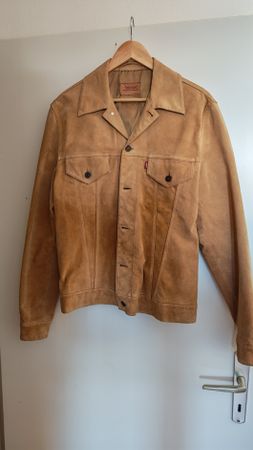Veste en daim Levi's Vintage Suede Trucker Jacket taille XL