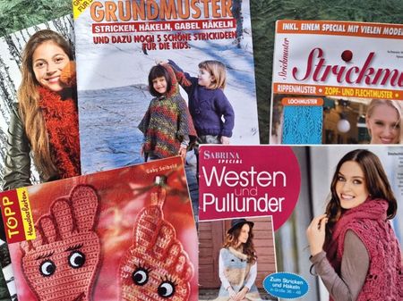 5 STK KLEINE STRICKHEFTE