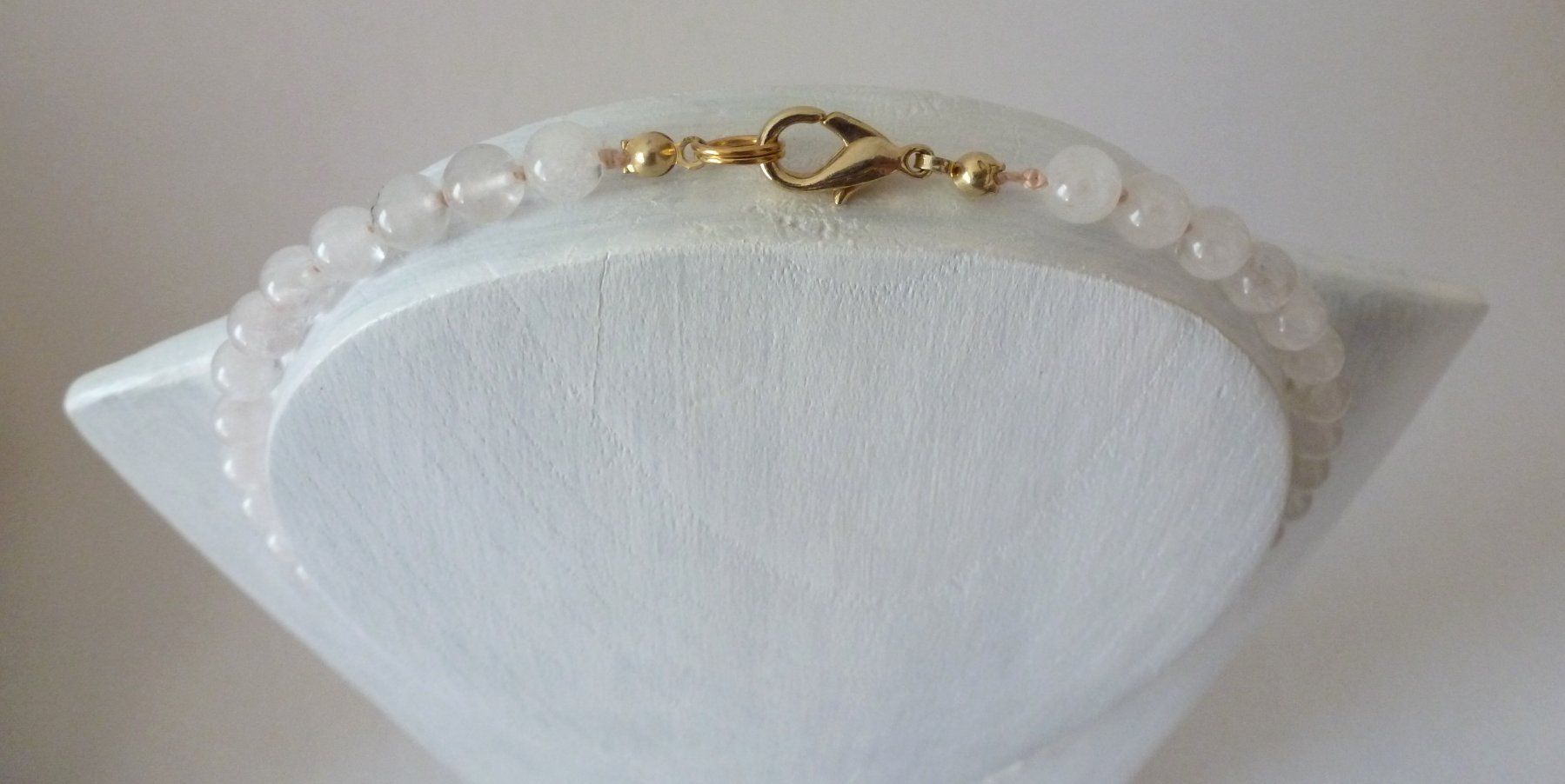 Catenine: Edelstein-Kette - Rosenquarz Nr. 4 – Nuovo e nell'imballaggio originale da Mauren venduto da Yeelen 1