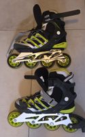 Patins à roulettes K2 noirs et verts taille 41