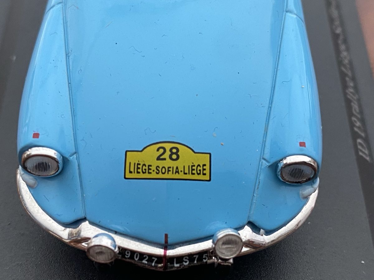 Modellini d'auto: ID 19 Rallye Liege - Sofia - liege.  1962 – Usato da St. Margrethen SG venduto da Alfista_159 2