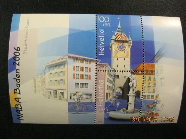 Tutti i francobolli: 2006 NABA Baden Stadtturm Postfrisch – Nuovo (secondo la descrizione) da Affoltern am Albis venduto da Andrezc