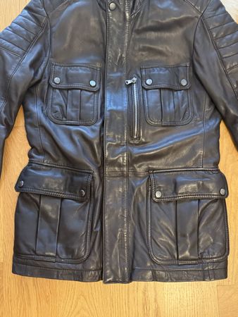 Boss leather jacket