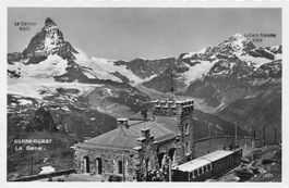 Zermatt (VS) Gornergrat Bahnhof Matterhorn Dent Blanche