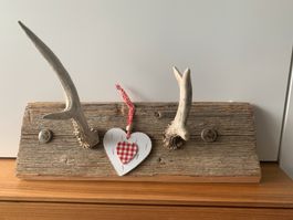 Rehhörner Herz, für Schmuck, Gürtel etc.