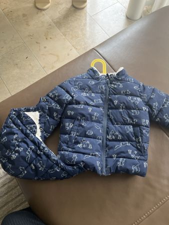 Kinder Winterjacke Wattiert Gr. 92
