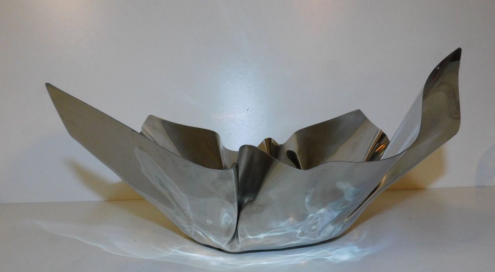 Ceramica decorativa, decorazione per la tavola, colore argento Eckig / Silber / Groß