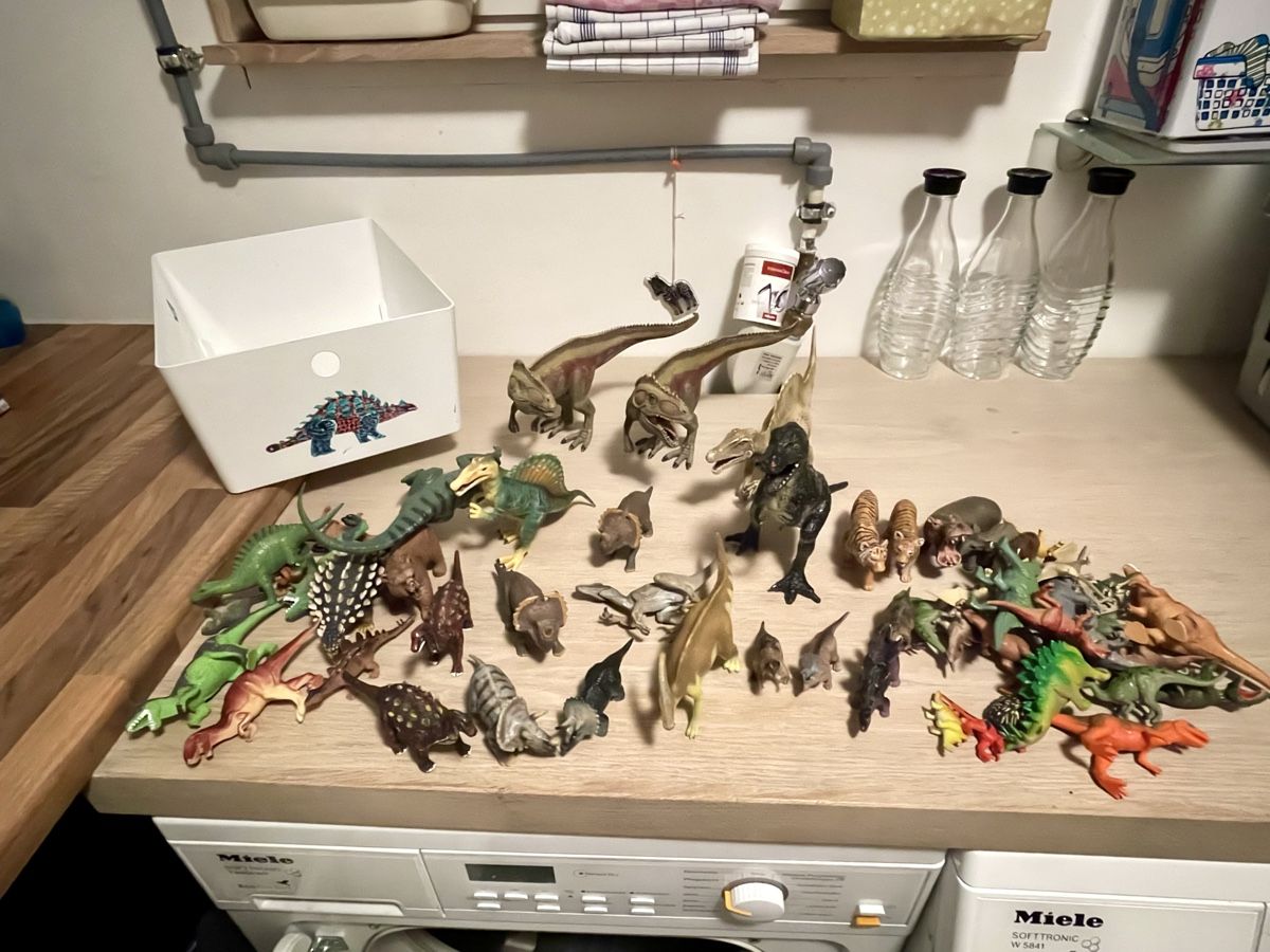 Giocattoli: Grosse Dinosaurier und andere Tier Sammlung mit Box – Usato da Olsberg venduto da EllenM01 3