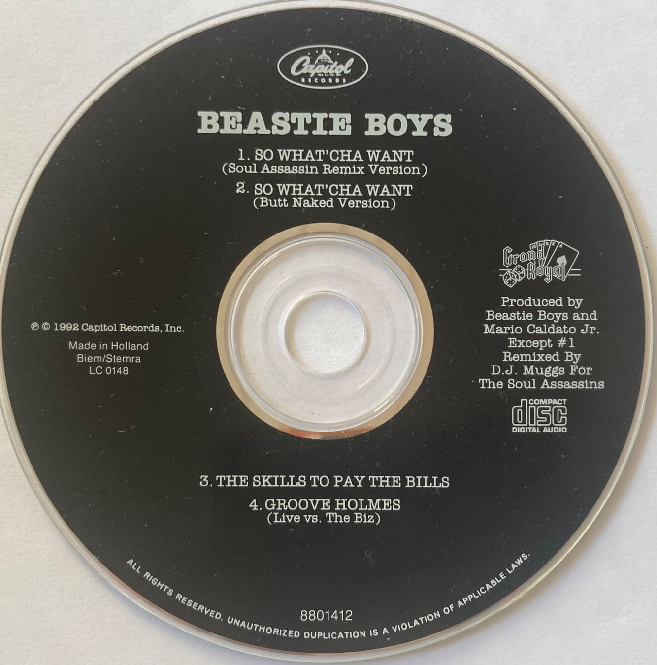CDs: BEASTIE BOYS - SO WHAT' CHA WANT – Gebraucht aus Poliez-Pittet von Newtown-Records 1