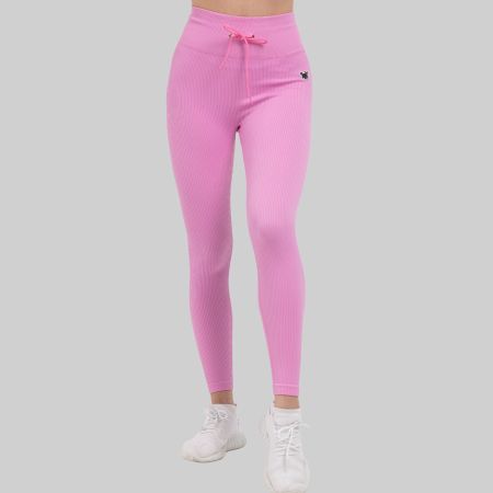 Sport Leggings Damen Seamless Baby Rosa L Blickdicht YAKWARY