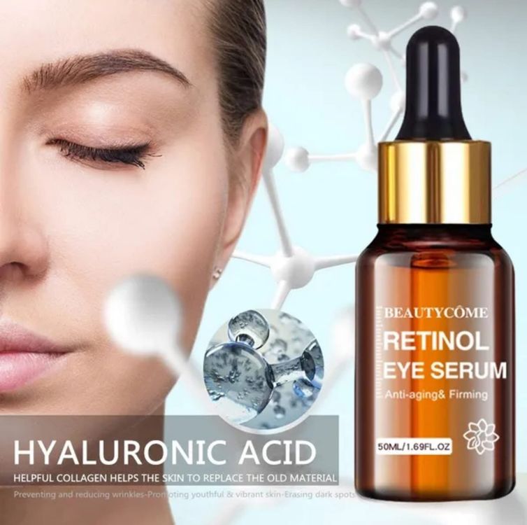 2x Retinol Augenserum 30ml - Anti-Falten Serum Für Die Augenpartie, Spendet Feuchtigkeit & Mildert Augenringe