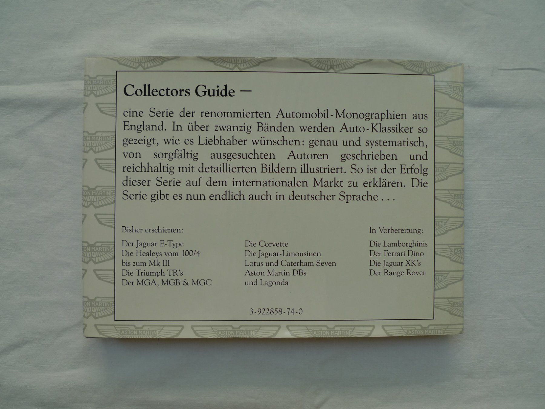 Bücher: ASTON MARTIN DBs / LAGONDA – Gebraucht aus Winterthur von Sacramons 1