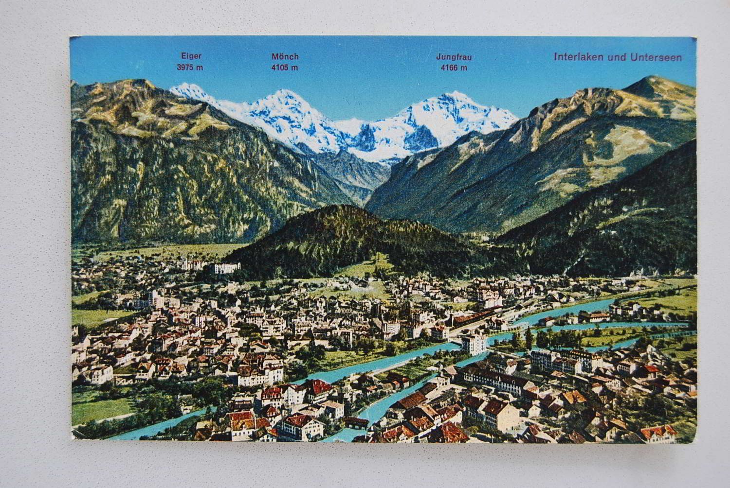Cartoline postali: AK Interlaken und Unterseen – Usato da Rüfenacht BE venduto da Toro06