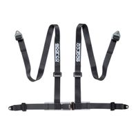 Sparco Tuning ECE Gurt, 4 Punkt, ausklinkbar, schwarz AKTION