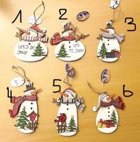 Baumschmuck süsse Weihnachtsfiguren aus Holz