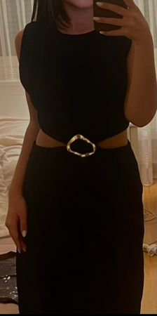  Kleid Schwarz Taille Cut-out Grösse XS neuwertig