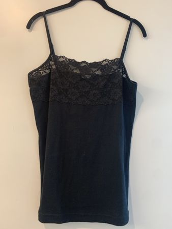 Black Lace Top Trim Size M or L
