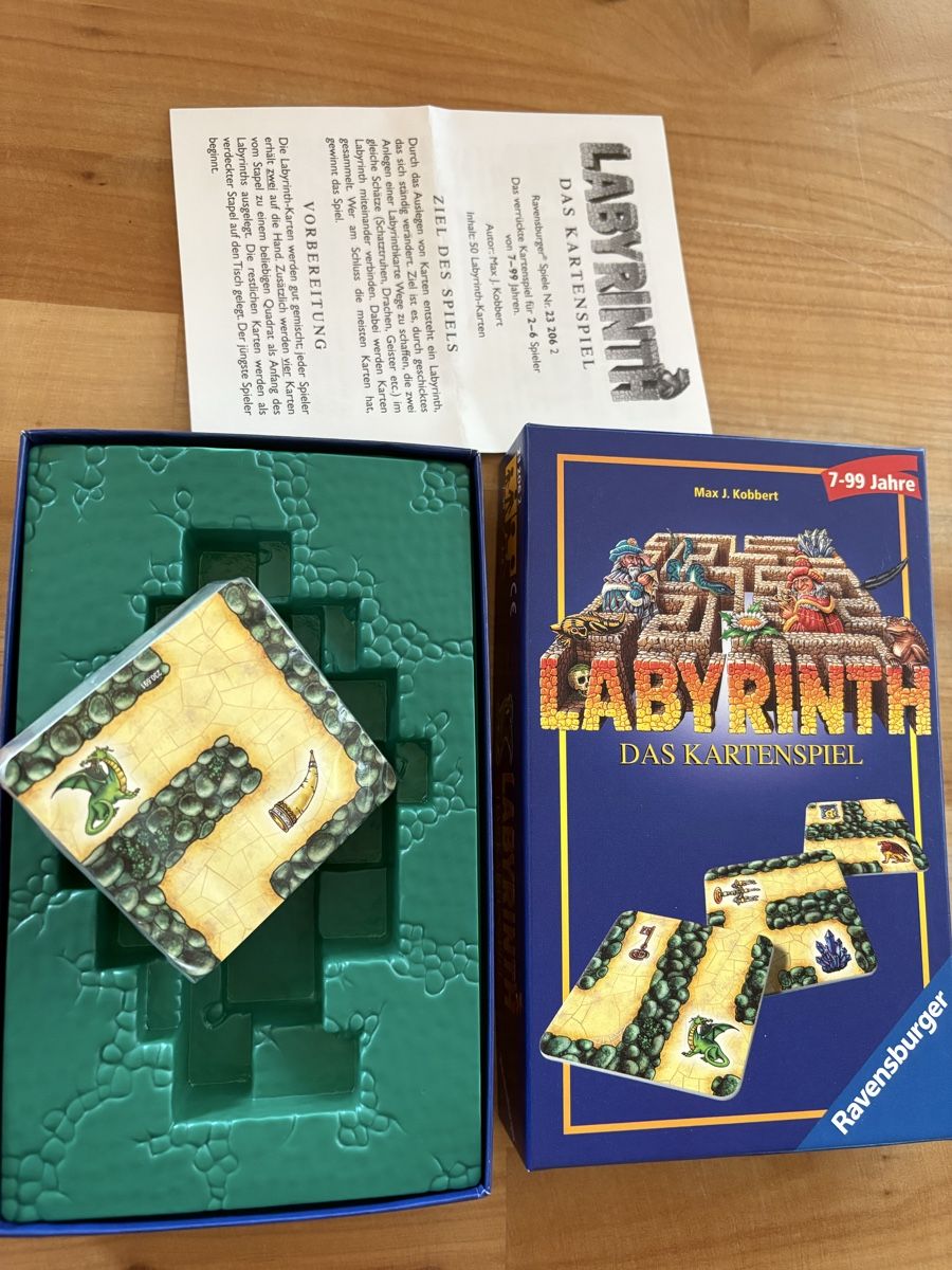 Ravensburger Giochi: Labyrinth kartenspiel – Nuovo e nell'imballaggio originale da Rümlang venduto da resale35
