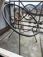 Metal chair round design used condition
