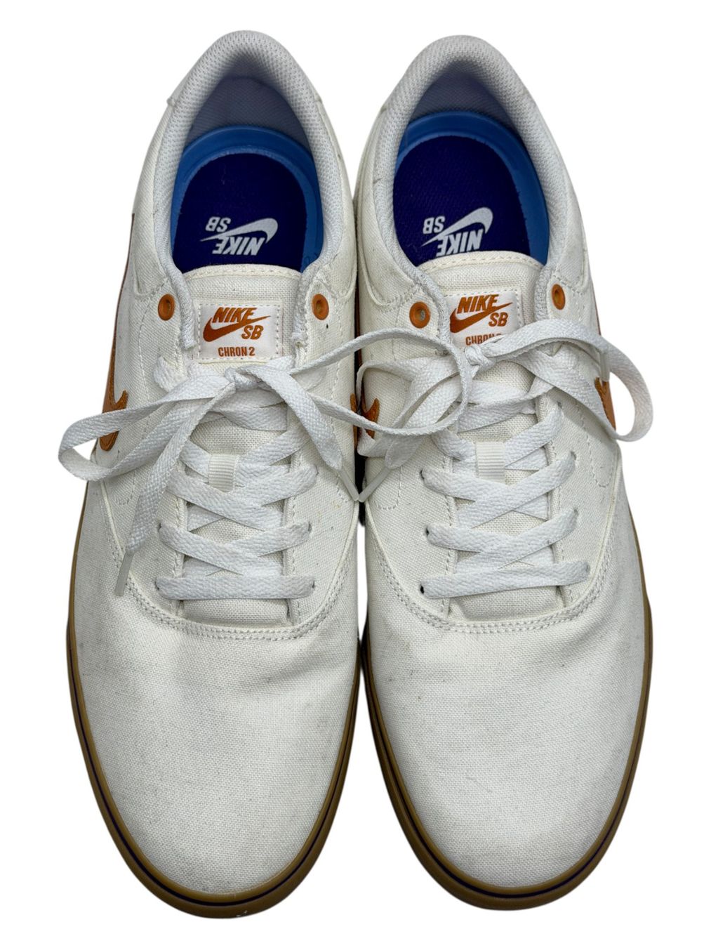Nike Scarpe da uomo: Nike SB Chron 2 Canvas, Blanc/Marron, Pointure 47.5 – Usato da Morges venduto da vintix 2