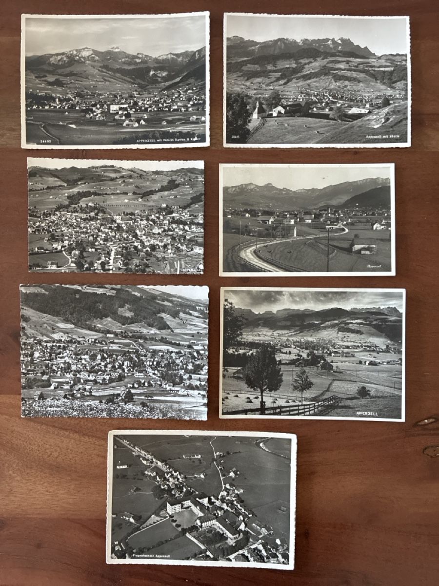 Cartoline postali: 14 Ansichtskarten Schweiz von Appenzell AP – Usato da Oftringen venduto da Cla.vD.74 2