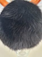 FUCHS FELL PELZ DAMEN WINTERMÜTZE SCHWARZ GR.M