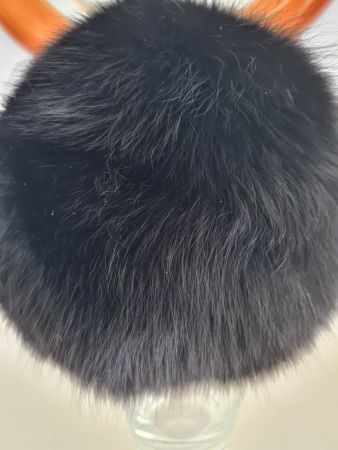 FUCHS FELL PELZ DAMEN WINTERMÜTZE SCHWARZ GR.M