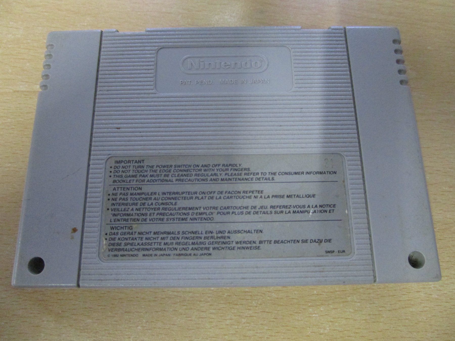 Nintendo Giochi: Tetris Attack Water Super Nintendo SNES Tetrisattack – Usato da Goldau venduto da agestuffer 1