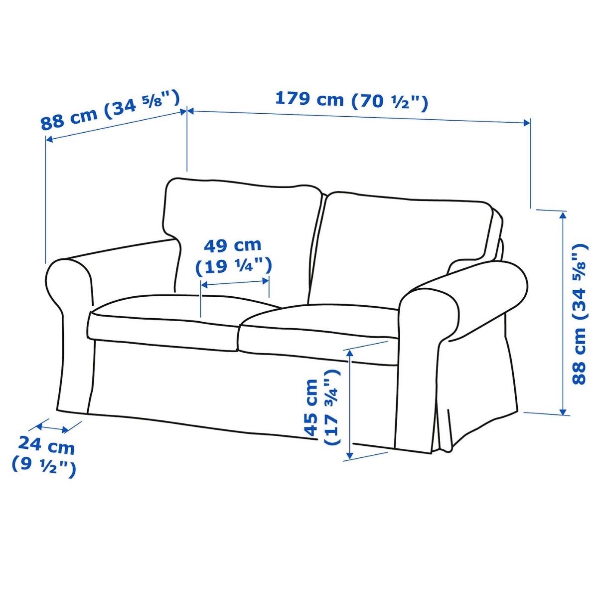 Ikea Sofas: Ikea Ektorp 2er Sofa hellbeige – Gebraucht aus Therwil von Molokini 2