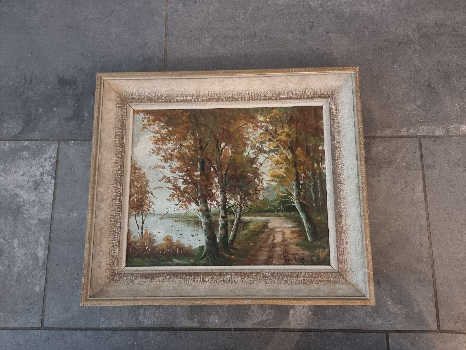 Dipinti: Wunderschönes Herbstbild mit Rahmen – Usato da Zweidlen venduto da VG159 2