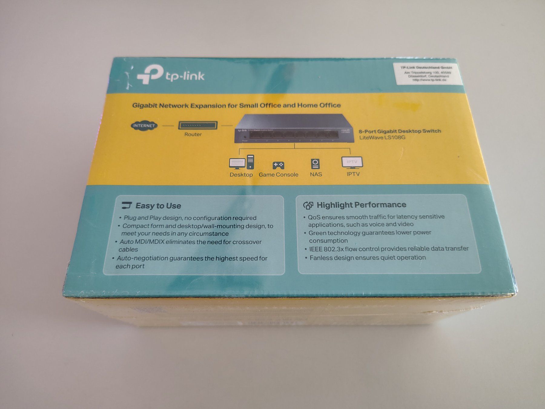 TP-Link Hubs & Switches: TP-Link 8-Port Gigabit Switch LS108G - Neu! – Neu und originalverpackt aus Egerkingen von BISTEC 2