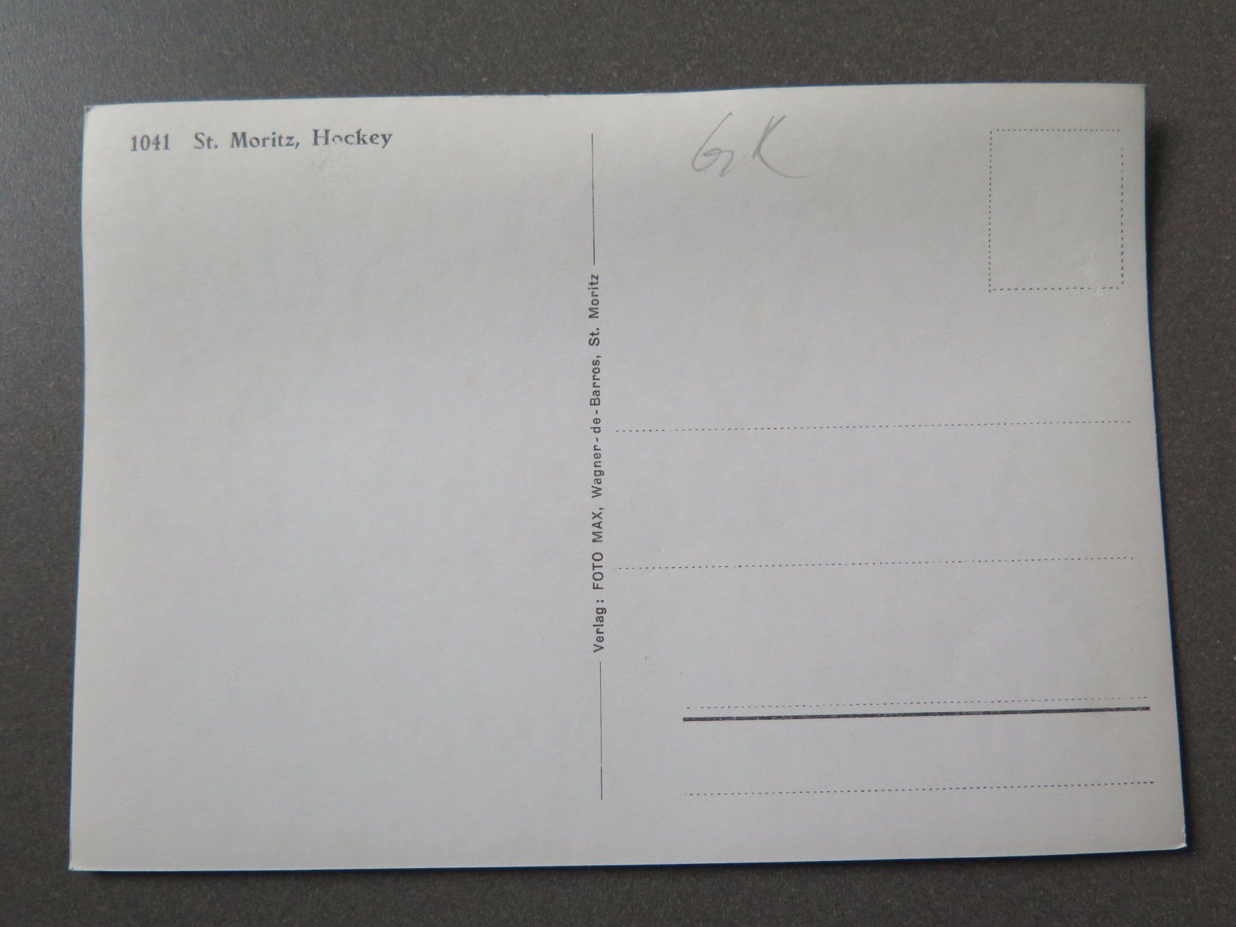 Cartoline postali: ST. MORITZ - EISHOCKEY – Usato da Wittenbach venduto da lipasal 2