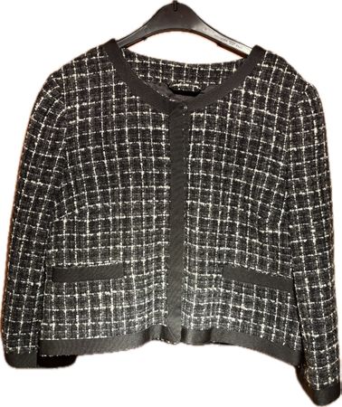 H&M Bouclé-Jacke, kariert, Grösse M, neuwertig