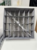 Neue Schubladen-Organizer 25 Fächer Grau für Socken & Unterw
