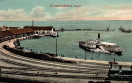 Romanshorn Hafen. Dampfschiffe
