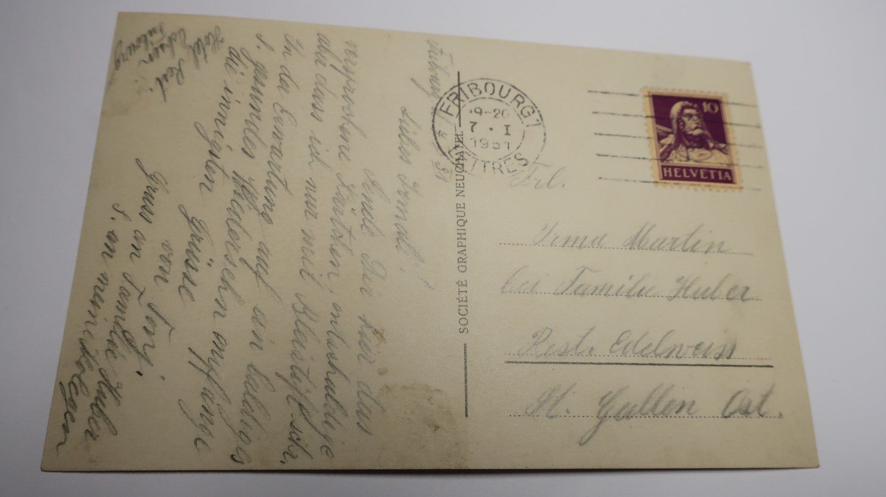 Cartes postales: Fribourg  1931 – D'occasion à Cormoret par Pascalll2001 2