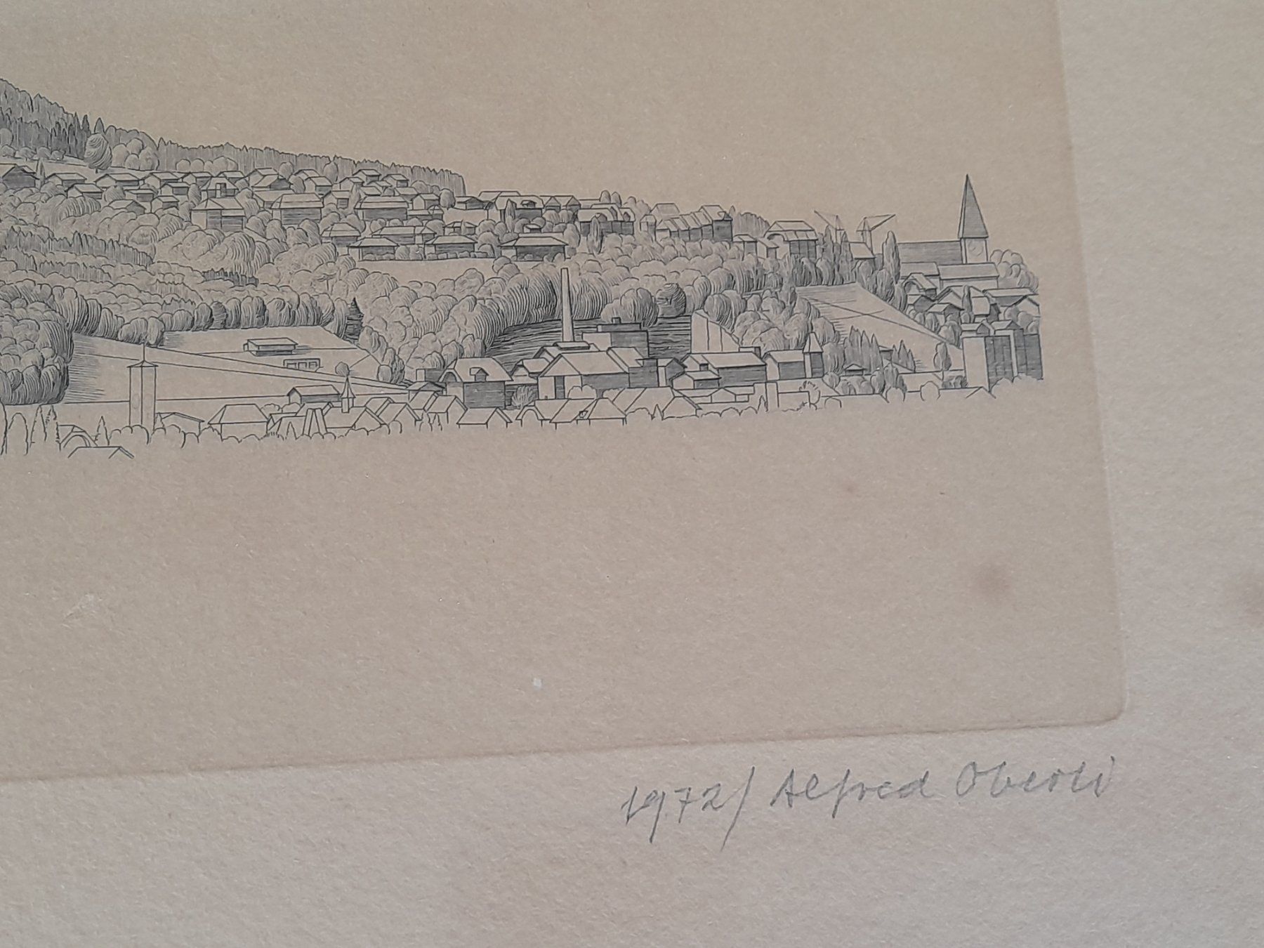 Tableaux: Radierung  Alfred Oberli  GURTEN  1972 – D'occasion à Thun par Treff.....e 7