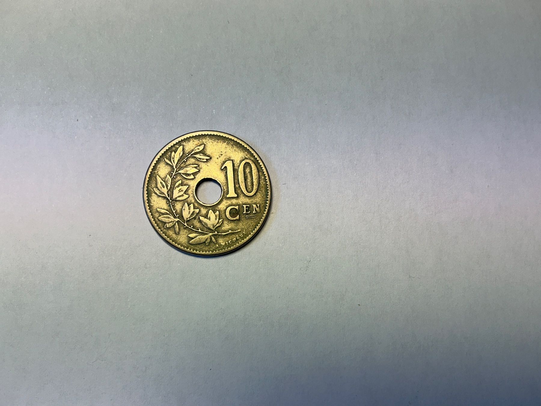 Alle Münzen: 10 Centimes Belgie Belgien 1905 – Gebraucht aus Maur von 20hcodracir11 1