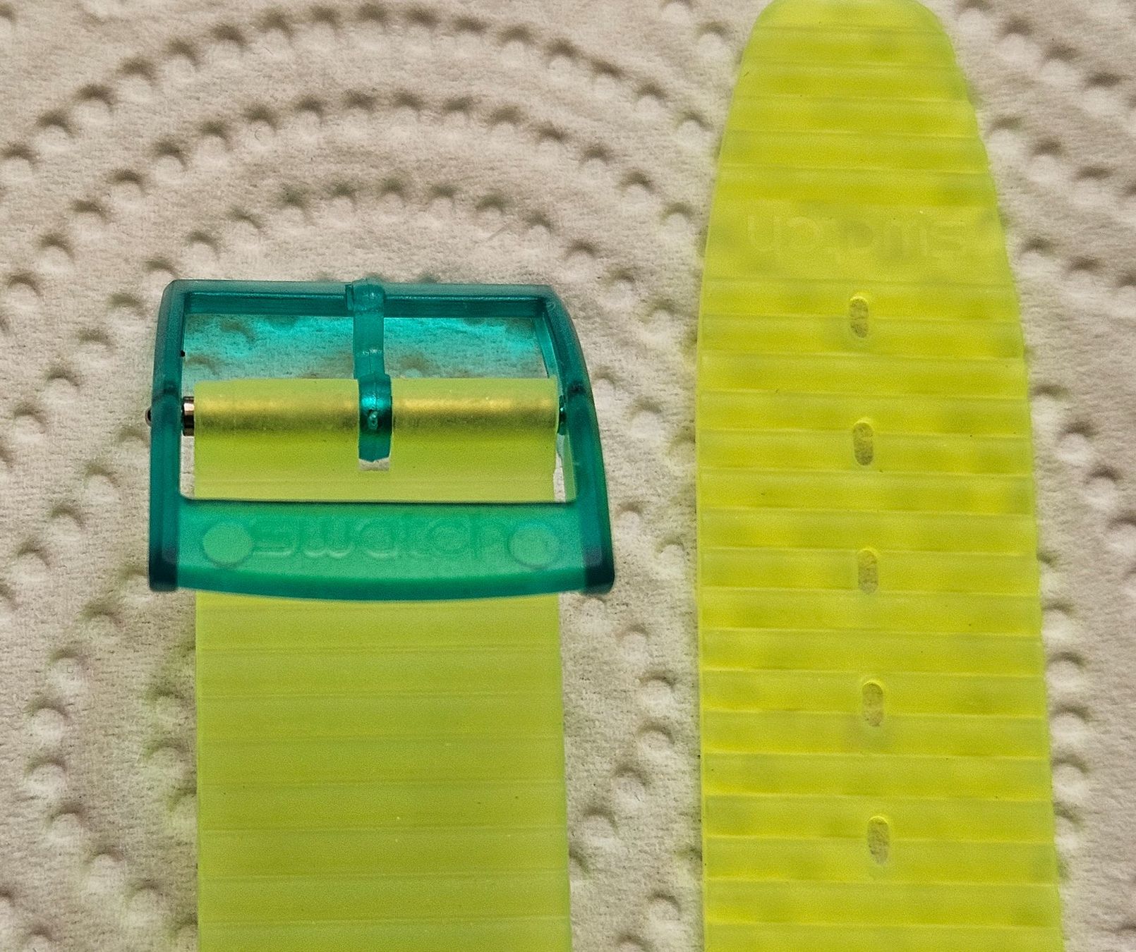 Swatch Orologi: Swatch Bracelet Fluo Jaune Prototype de 1989 !!!! – Nuovo (secondo la descrizione) da Genève venduto da Icg146 2