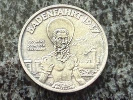 Medaille Badenfahrt 1947 100 Jahre Eisenbahn gebraucht