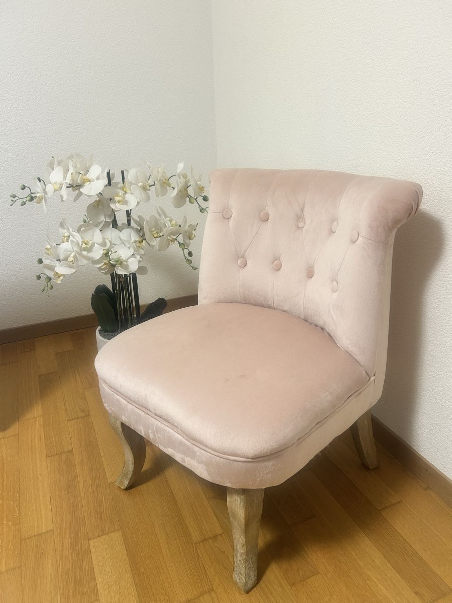 Maisons du monde Fauteuils: Sessel Samt Altrosa – D'occasion à Visp par sin_x552