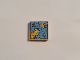 Lego 3068 2x2 Fliese bedruckt Karte