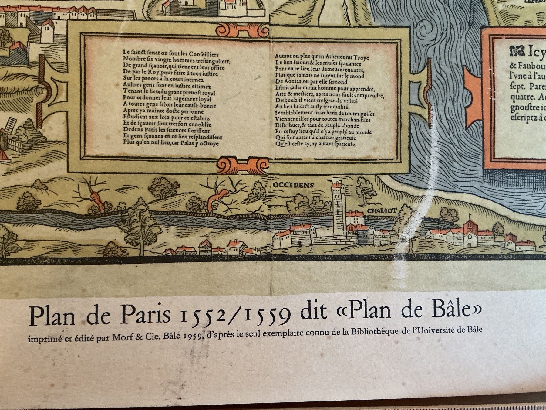 Landkarten & Atlanten: Alte Stadtkarte von Paris – Gebraucht aus Triesen von boston7 2