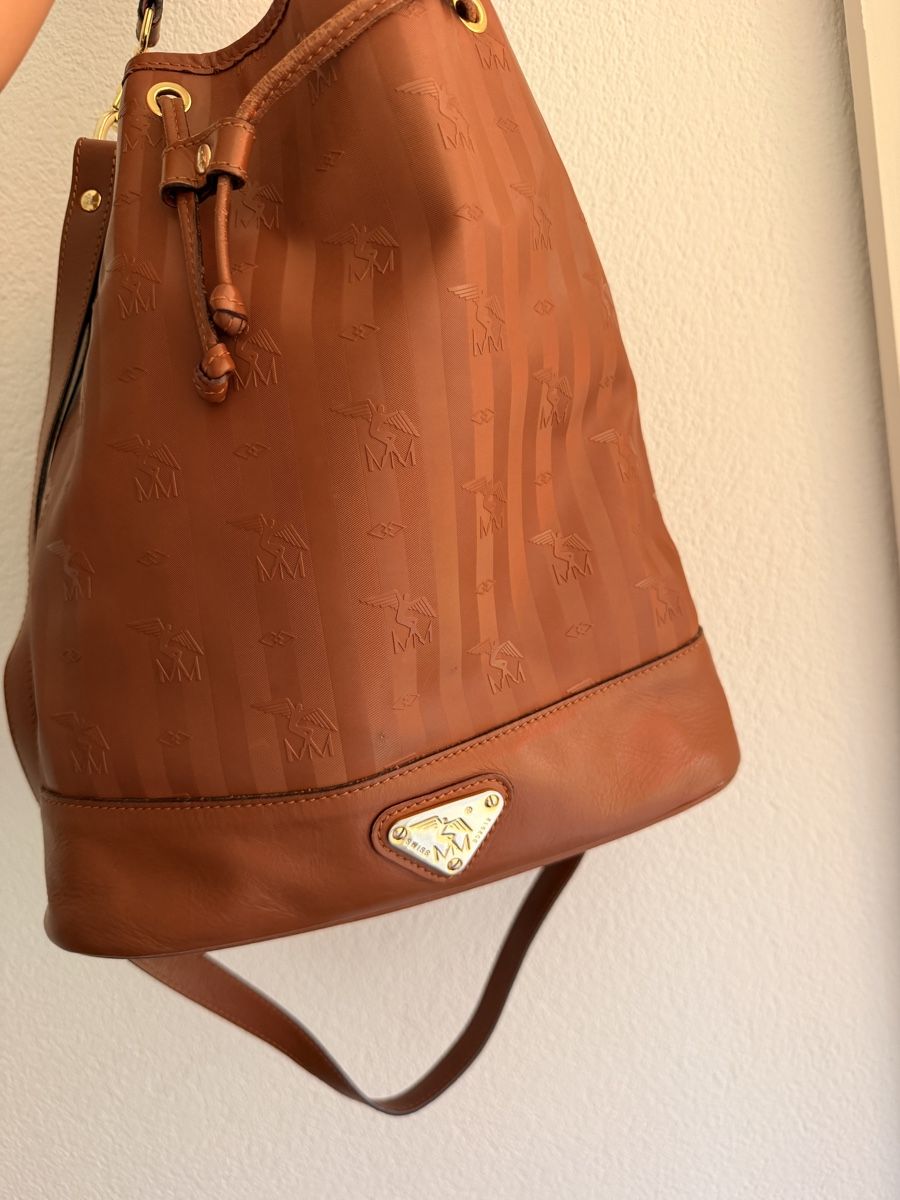 Borse da donna: Maison Mollerus Beuteltasche Leder cognac Farbe – Usato da Bern venduto da IlaCo 1