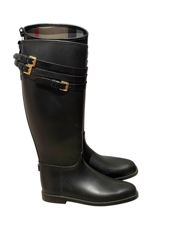 Knielang Gummistiefel Burberry Gummistiefel Damen Becker